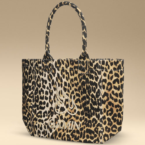 Canvas Gamin Bag Leopardo