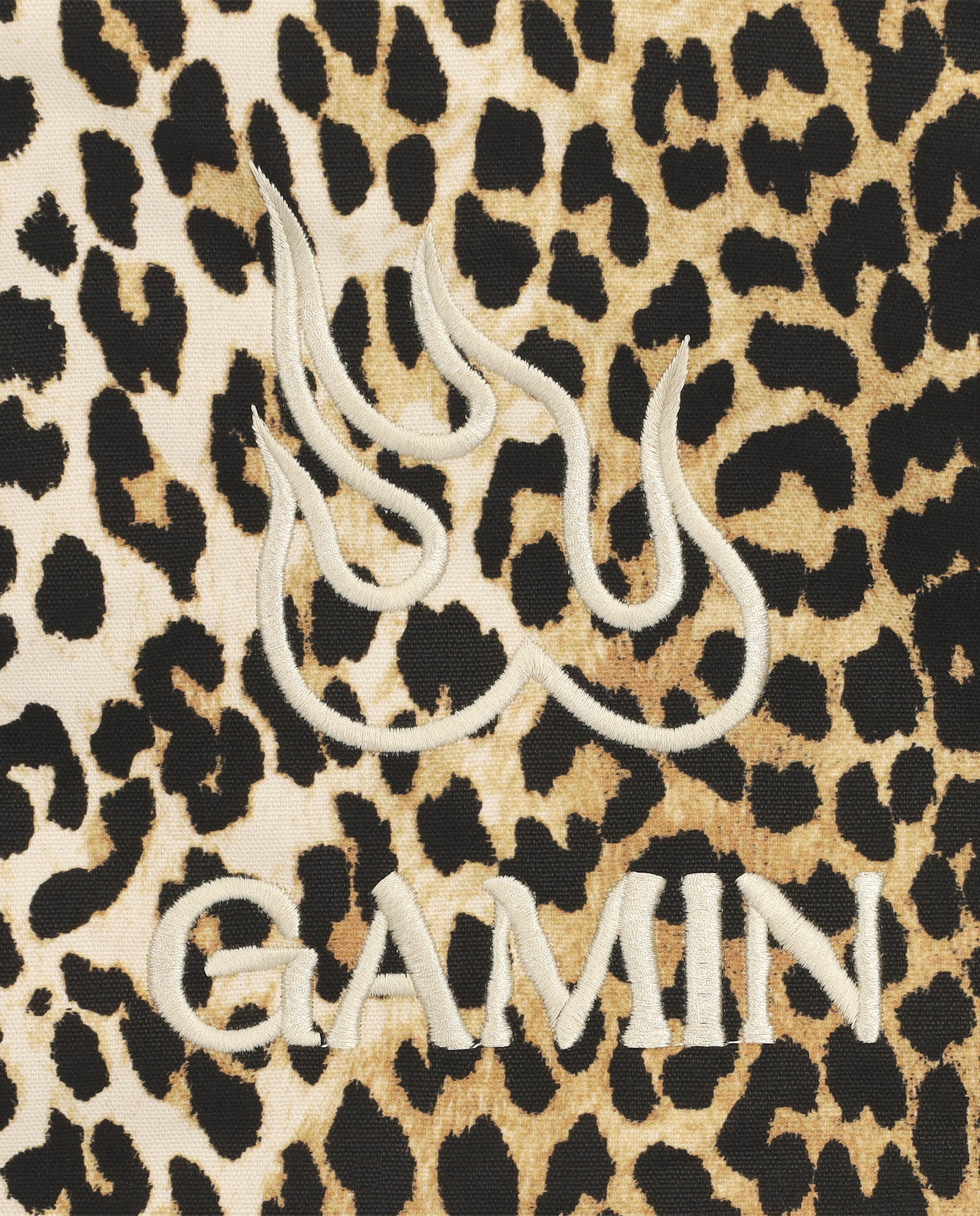 Canvas Gamin Bag Leopardo
