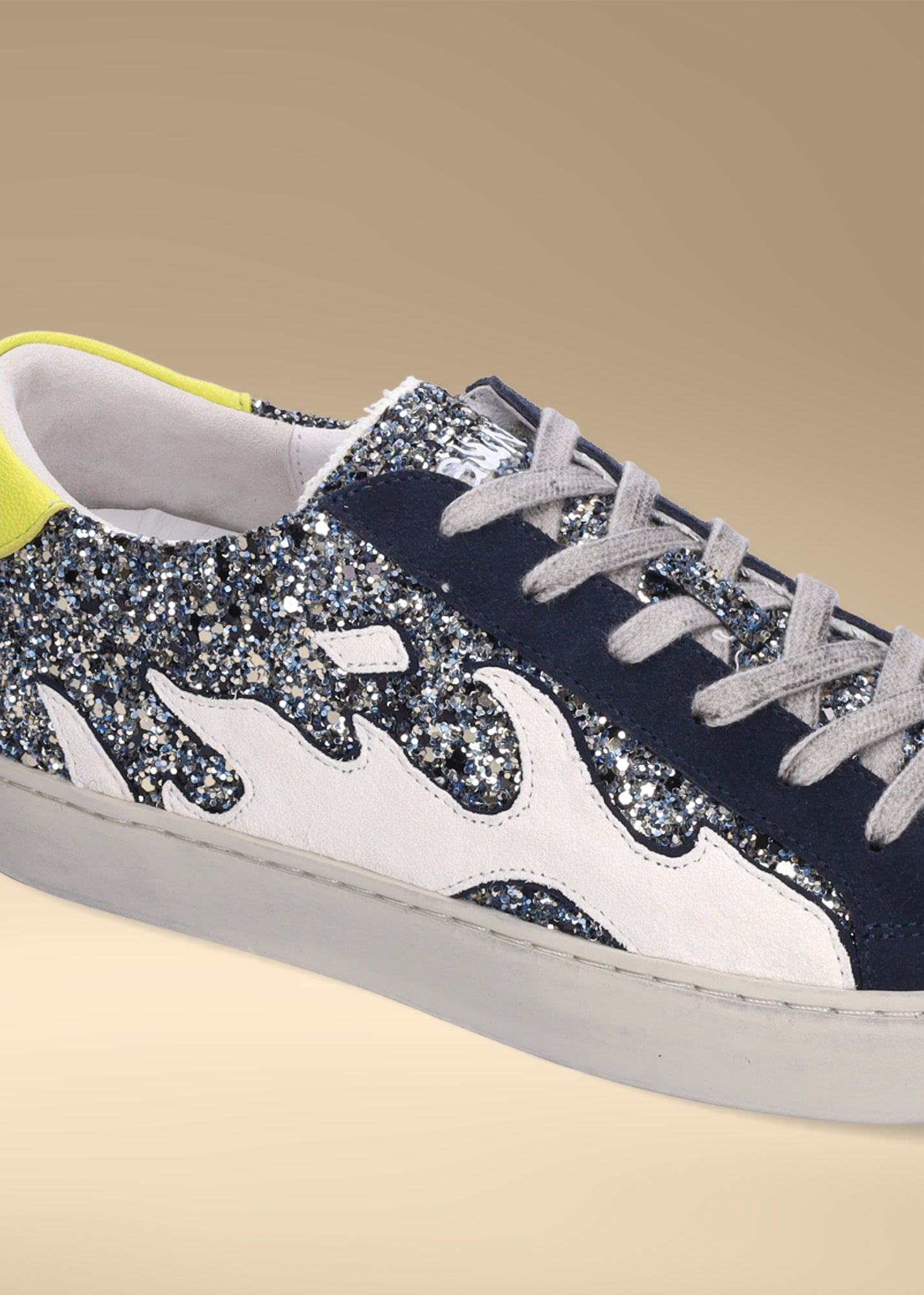 Zapatillas Glitter Leather Azul