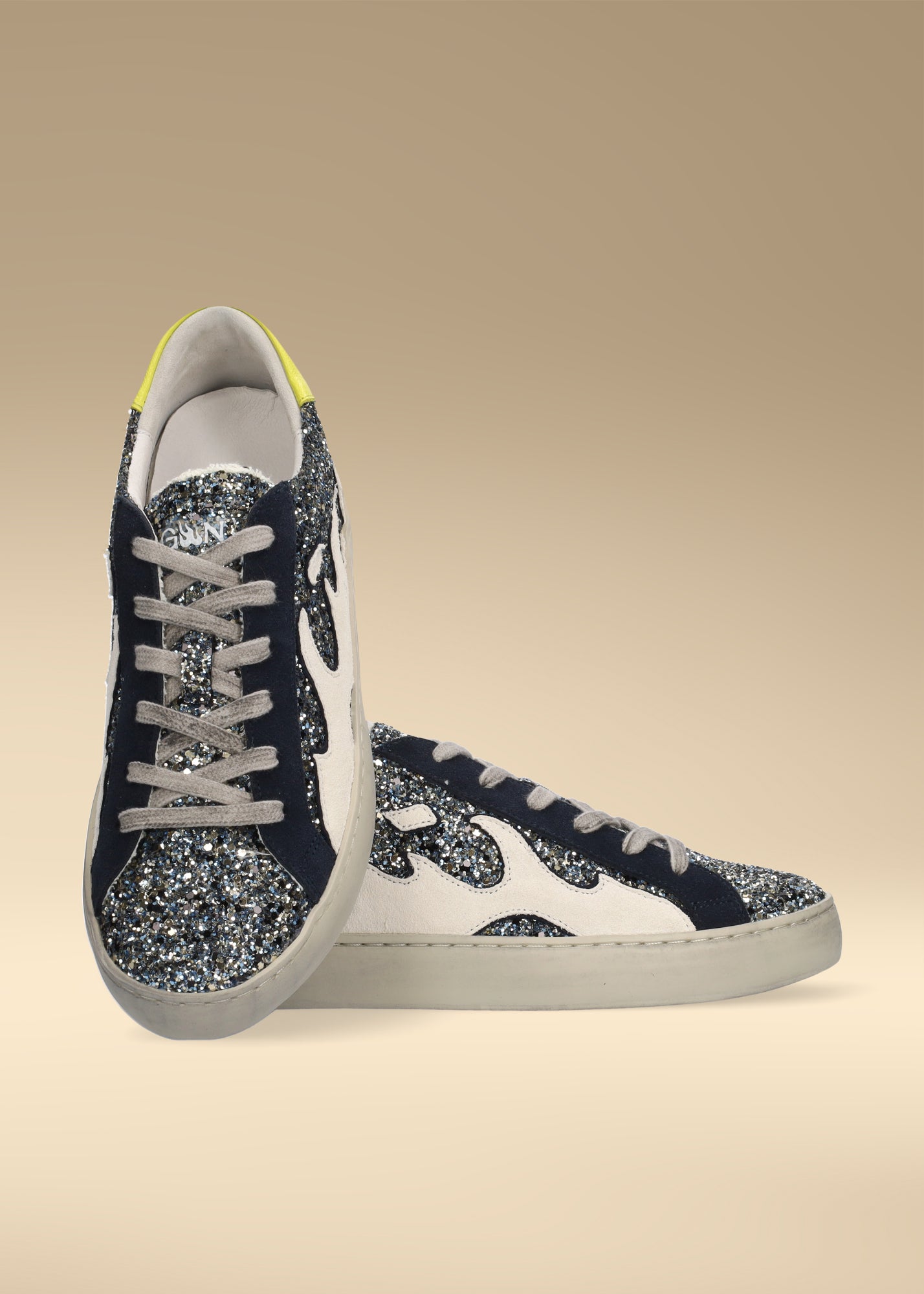 Zapatillas Glitter Leather Azul